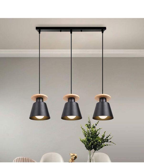 Candeeiro preto tecto