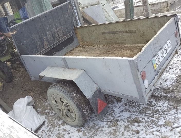Прицеп з рульовою колонкою