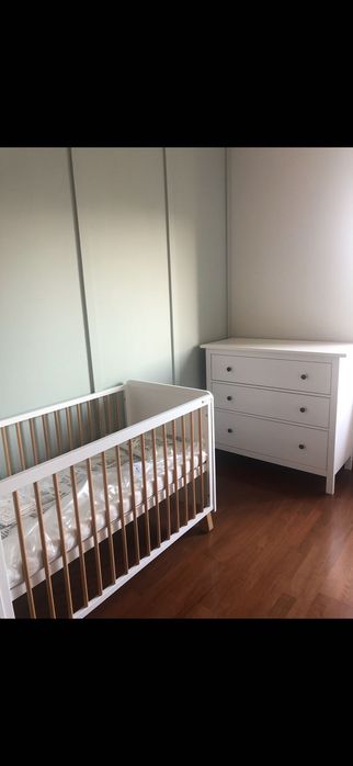 Berço Kinderkraft NICO 2 em 1 + colchão IKEA
