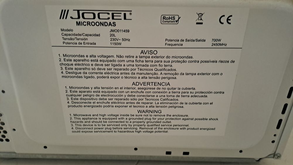 Micro-ondas Jocel 700W