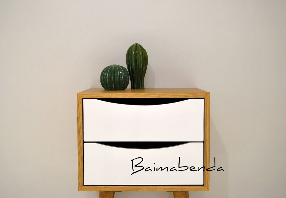 Par Mesas de Cabeceira / Retro Vintage / Estilo Nórdico