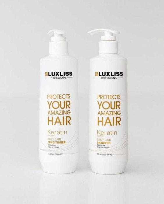 Набор Luxliss keratin daily care (шампунь 500 мл, бальзам 500 мл)