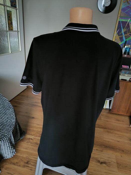 Lambretta koszulka polo męska XXL czarna szachownica lato