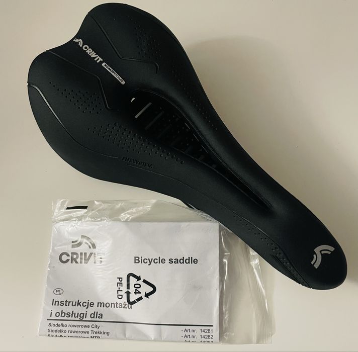 CRIVIT Siodełko rowerowe z pianką memory MTB 27 x 14 x 7 cm dziec