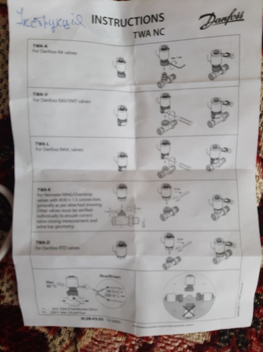 Термічний привід для клапана.