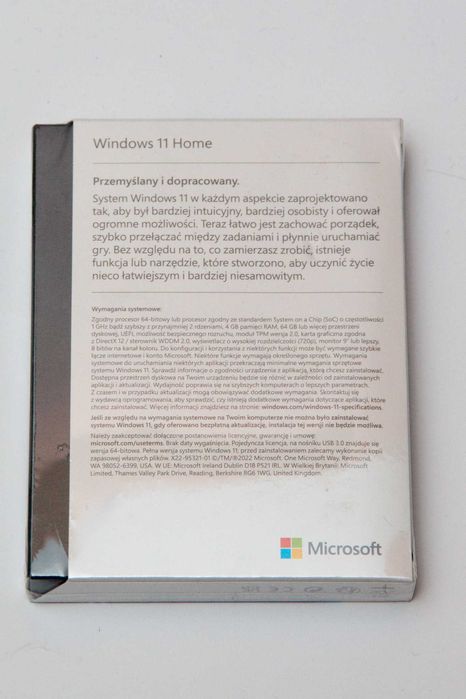 Windows 11 Home BOX USB - Nowy Zafoliowany