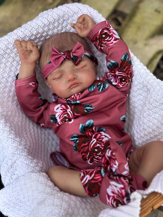 OKAZJA Lalka Typ Reborn Śpiący Niemowlak Prawdziwe Zdjęcia z Telefonu