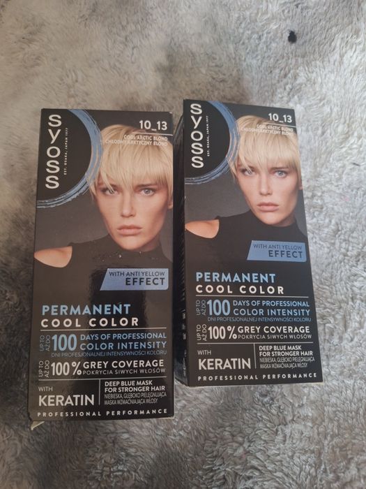 6 szt farb do włosów blond 10 13