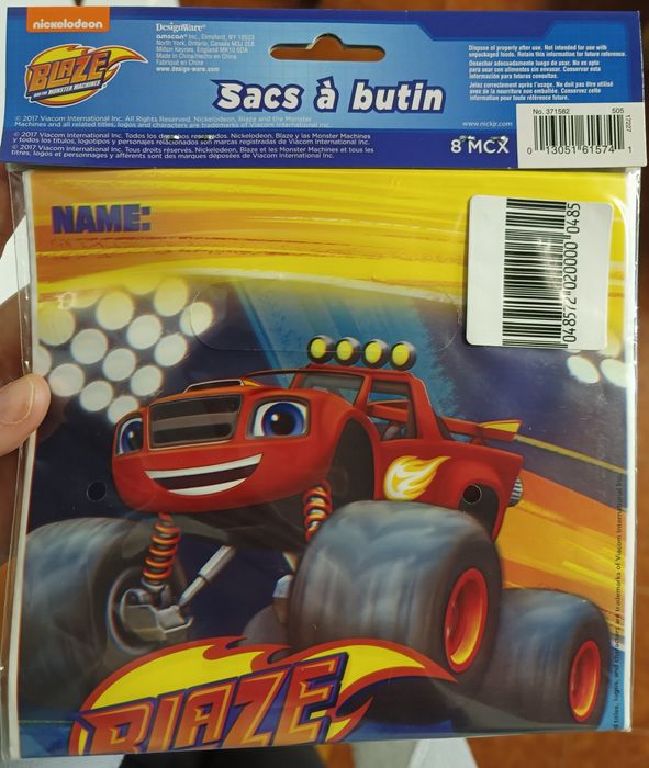 Sacos brinde Blaze novos