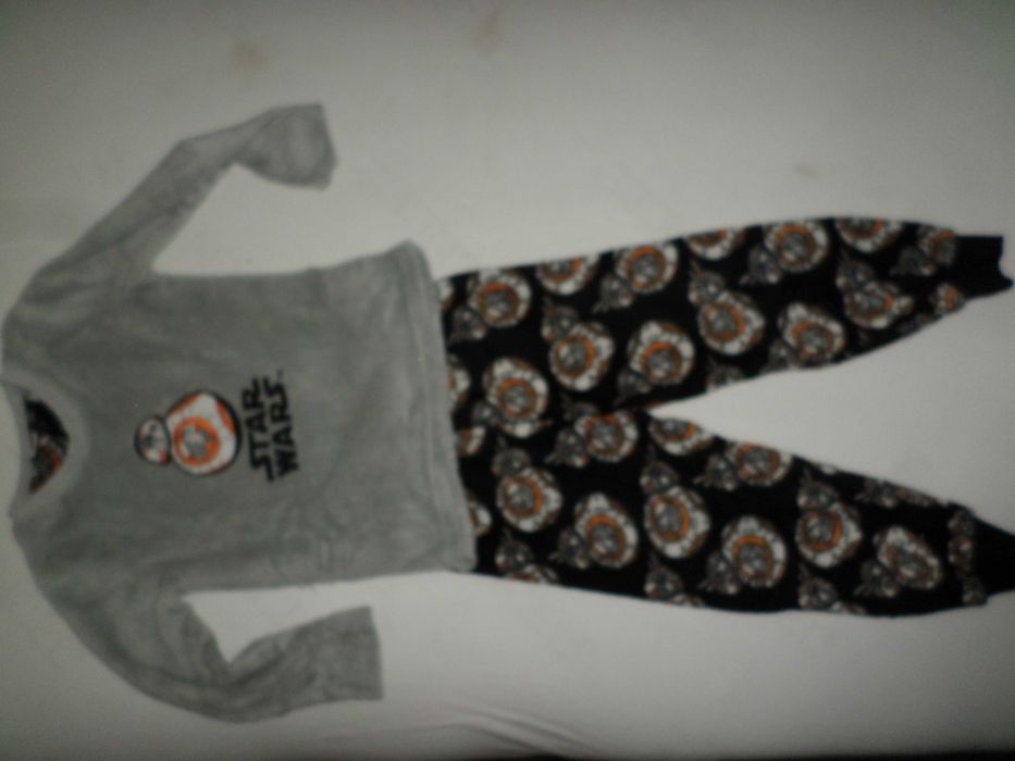 polarowy pluszowy dres srar wars piżama 110