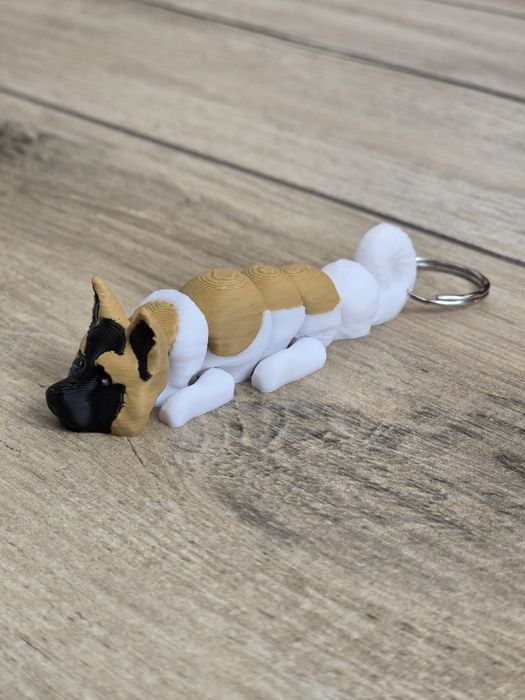 Breloczek Akita 3d - Seria Psów Brelok Druk3d fidget Keychain