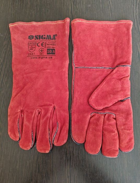 Рабочие Перчатки краги рукавицы сварочные перчатки