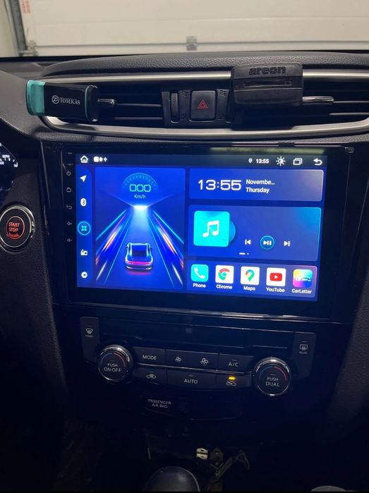 Rádio Android 14 com GPS Nissan Qashqai J11 (Artigo Novo)