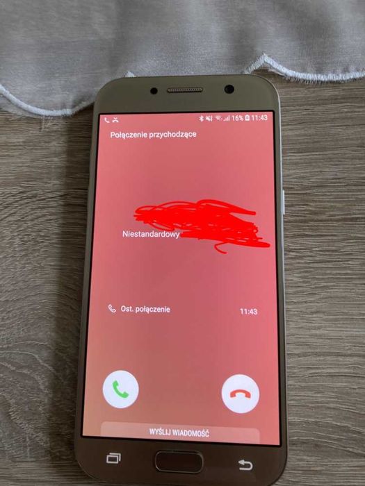 Samsung Galaxy A5 (2017) Złoty – 3/32GB, Bardzo dobry stan, 100% sprawny