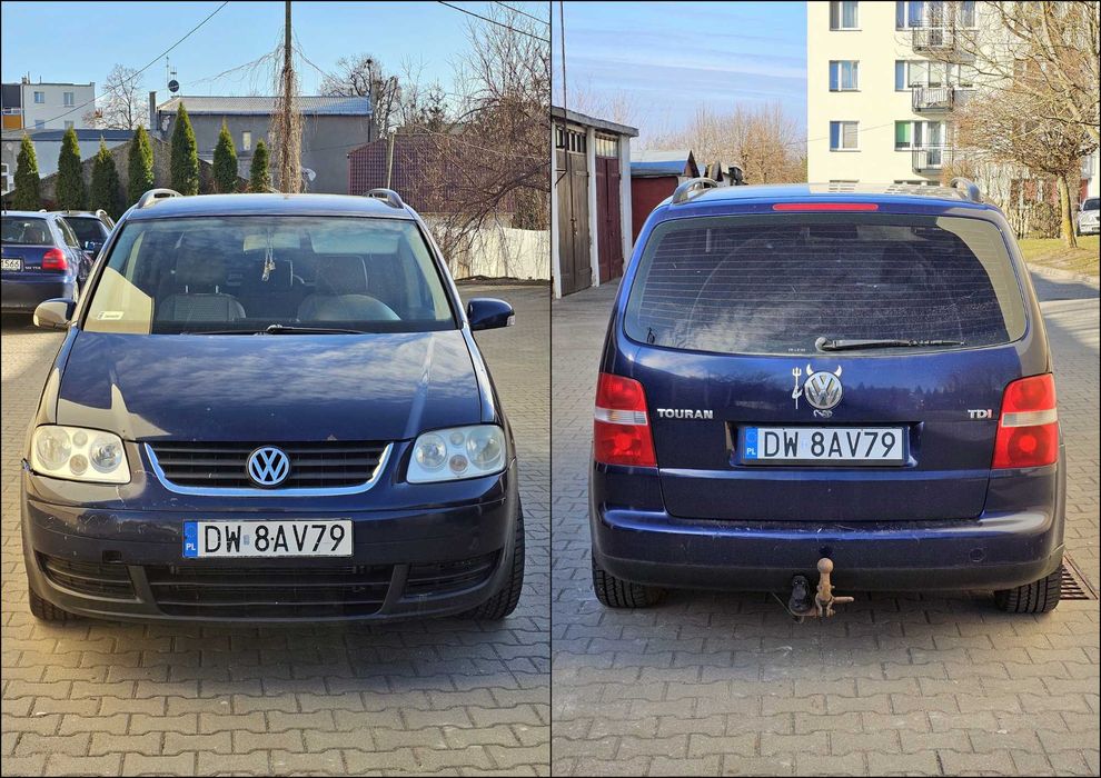 Samochód Volkswagen Touran 1.9 TDI 2003 rok