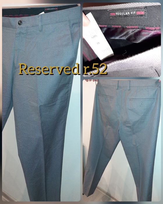 Spodnie Reserved 52 nowe kultowy model casual eleganckie