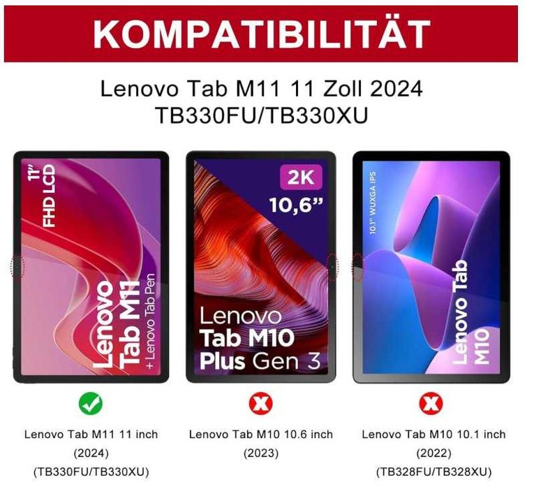 Etui i klawiaturą do Lenovo Tab M11 SENGBIRCH