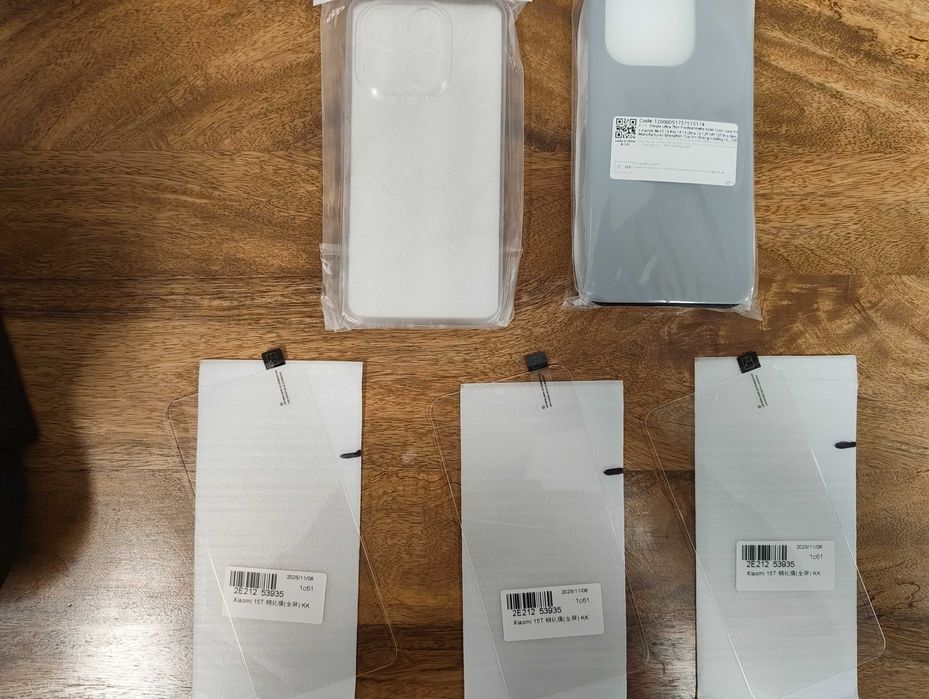 5 Capas e 3 vidros temperados para Xiaomi 15T