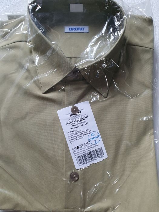 Nowa Koszula Oficerska WP 303/MON Khaki – Rozmiar 40/185 (2 sztuki)