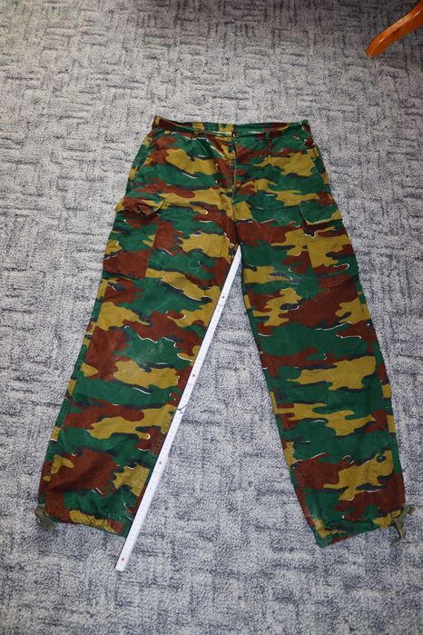 Oryginalne spodnie wojskowe, moro,  ABL – belgijskie bojówki Jigsaw (puzzle camo), r. 50