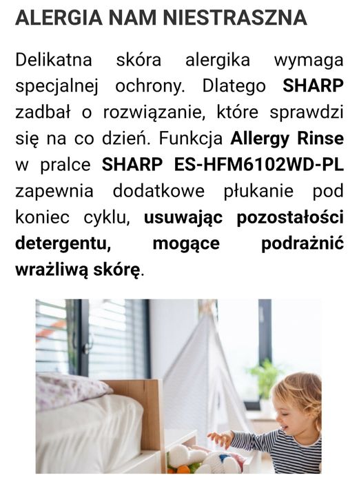 Sprzedam pralkę SHARP stan nowa