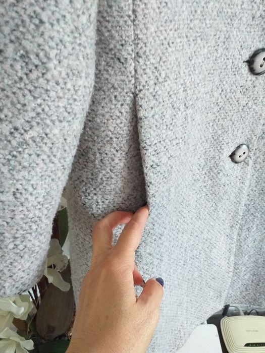 Wełniany płaszcz damski ciepły przejściowy rozm. M TALIA