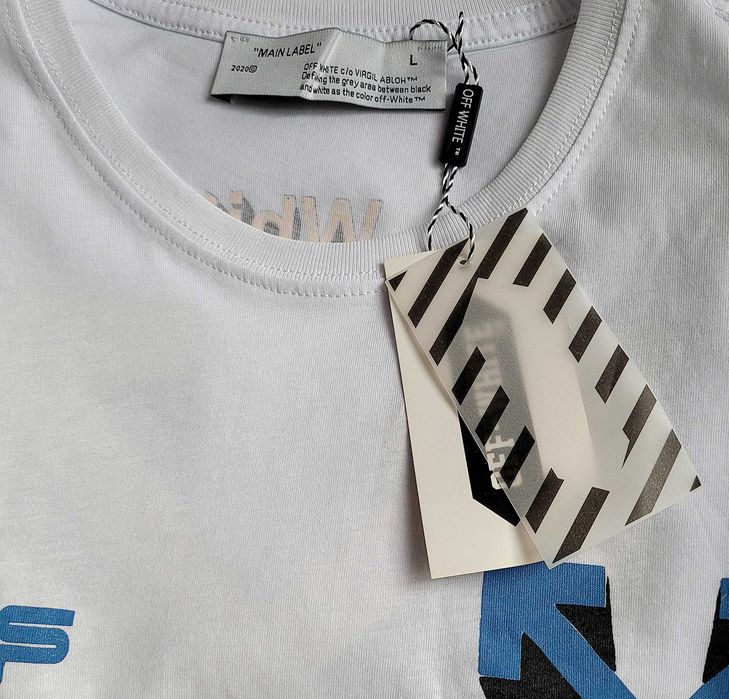 OFF WHITE Koszulka T-shirt biała Unikat Wyprzedaż