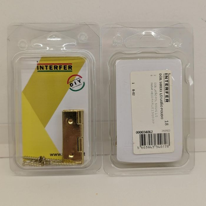 12 Brass Hinges64551172501250120