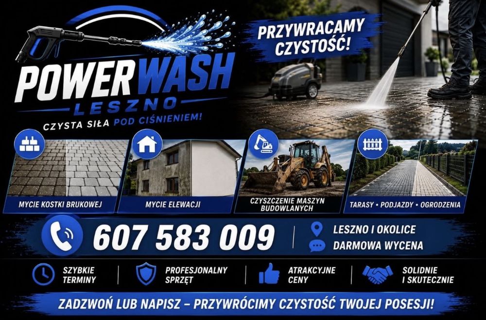Czyszczenie kostki brukowej