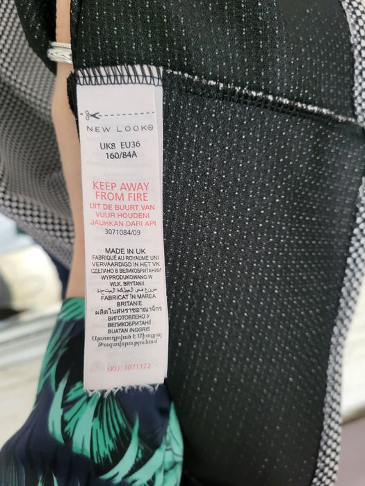 Sukienka czarno-biała