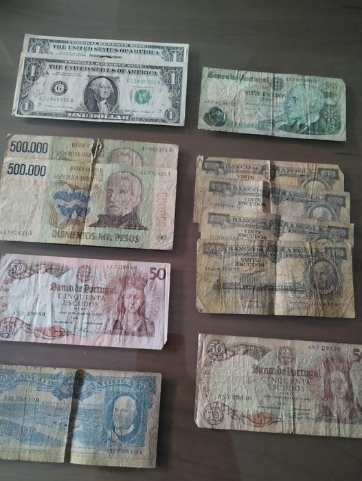 Colecção de notas antigas