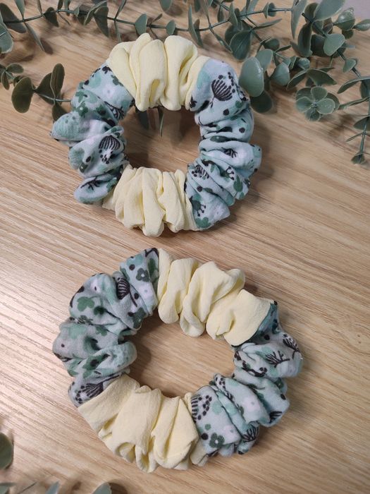 Scrunchie do włosów Slim Duo Cytrynka & Kalina
