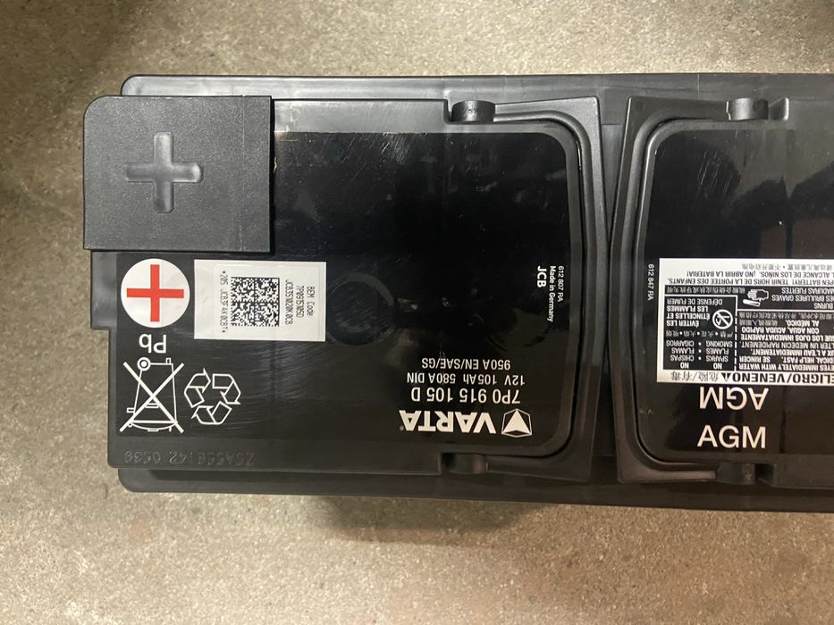 Akumulator Varta Audi OE AGM 105Ah