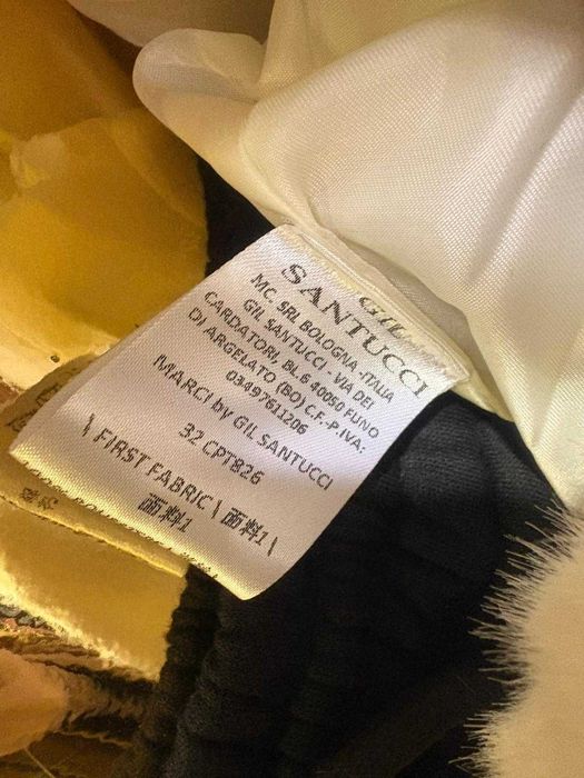 Ekskluzywna futrzana kamizelka premium Gil Santucci biała rozmiar m