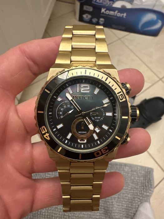 Zegarek Invicta Pro Diver, złoty kolor, originalne pudełko i dodatkowe ogniwa