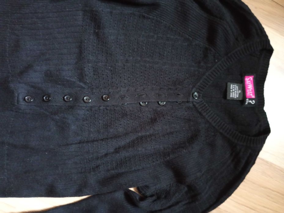 Czarny sweter siateczkowy SayWhat rozm. S/M
