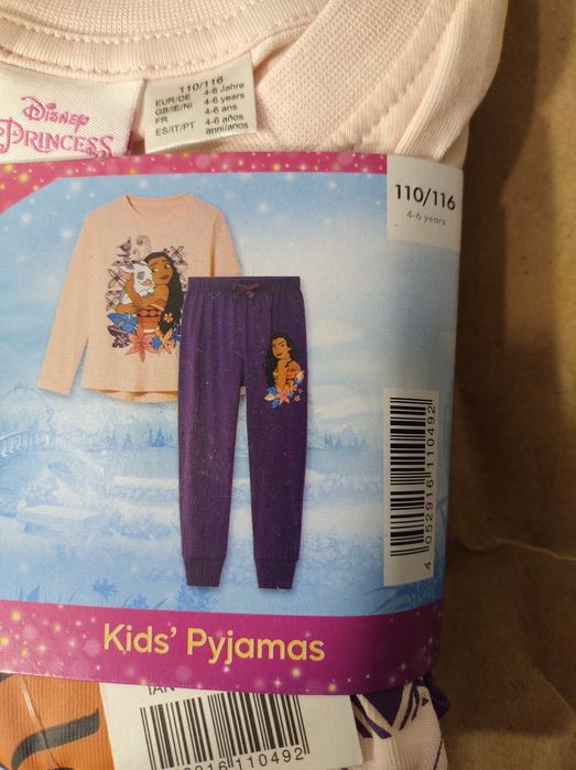 Piżama dziewczęca 110/116 Disney Princess