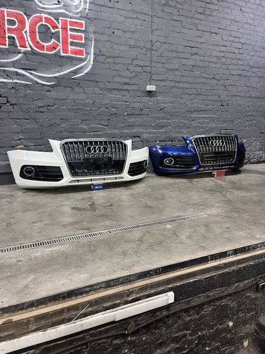Бампер передній Ауді Audi Q5 8R0  стан хороший тільки білий підпаяти