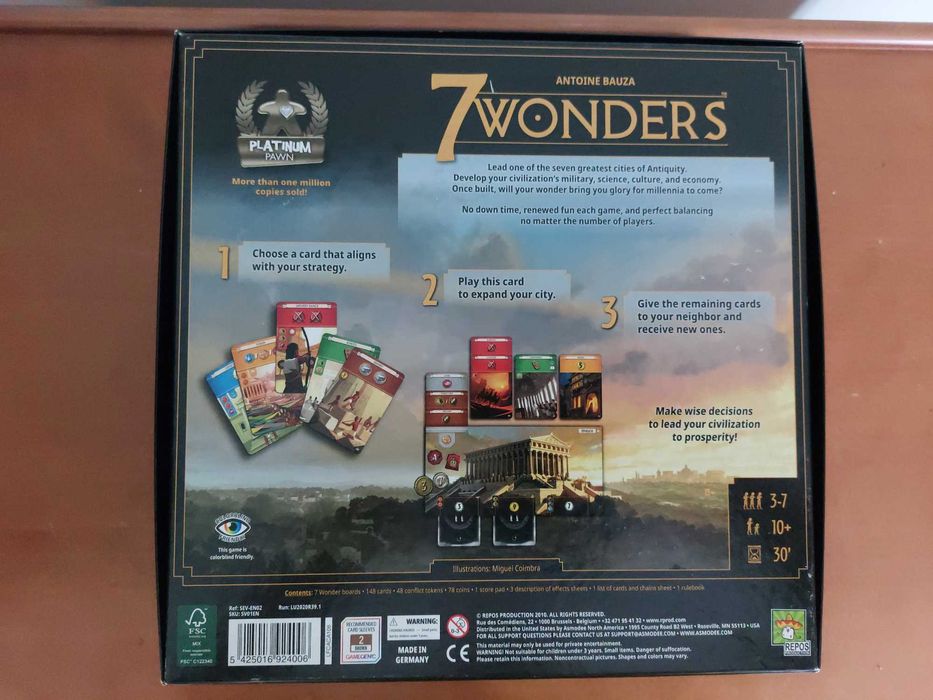 7 Wonders, EN, Jogo de Tabuleiro / Board Game