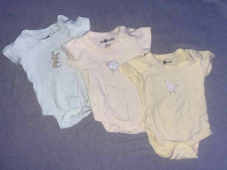 Дитячі бодікі. 56 розмір (0-1) місяць