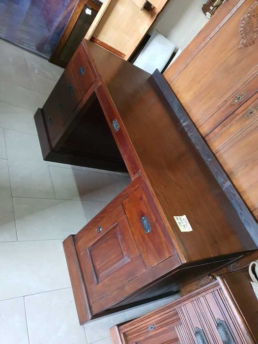 Biurko drewniane lite drewno eleganckie solidne stan bdb FV DOWÓZ