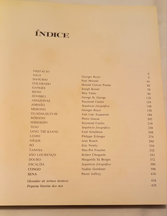 Livro Antigo. " Os grandes Rios"
