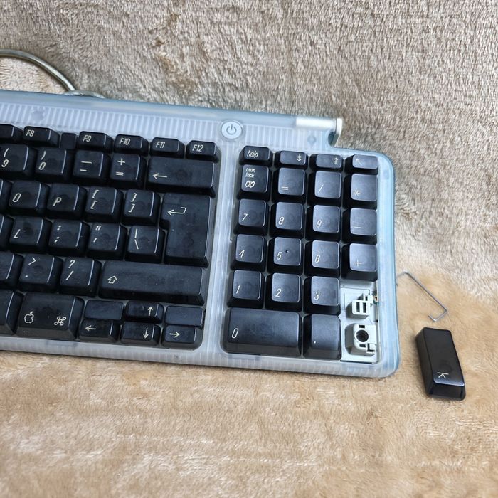 Klawiatura Apple USB Keyboard M2452 Bondi Blue (iMac G3) – Vintage / 100% Sprawna