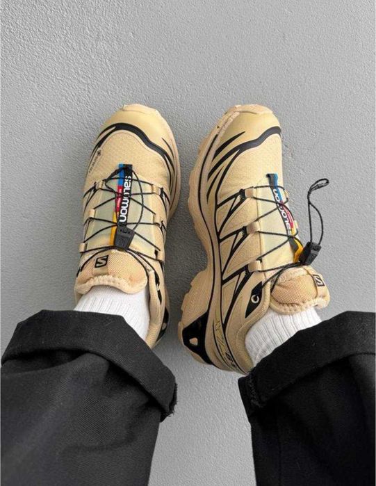 (БЕЗ ПЕРЕДОПЛАТИ)Salomon XT-6 Gore-tex Beige Brown Соломони ХТ-6