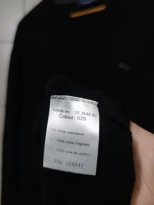 Sweter klasyczny McGregor XL męski czarny ciemny black wełna wełniany