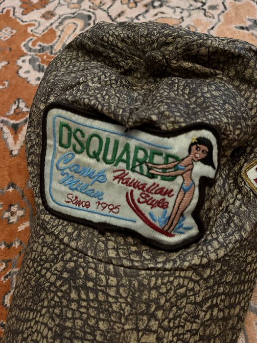 czapka dsquared2 z daszkiem moro militarna y2k swag
