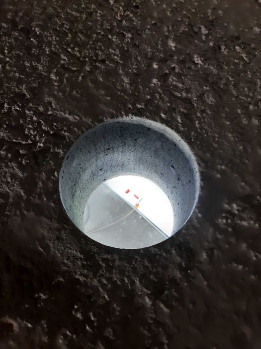 Przewierty pod rekuperacje w stropie