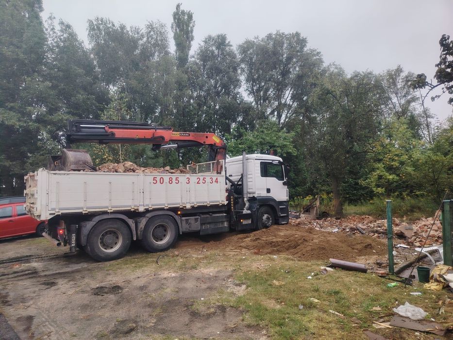 Usługi wywrotką HDS + łyżka czerpakowa