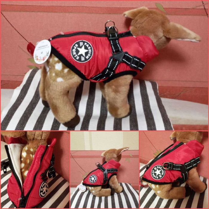 Теплий одяг для собаки кота теплая одежда кофта куртка жилет пуховик