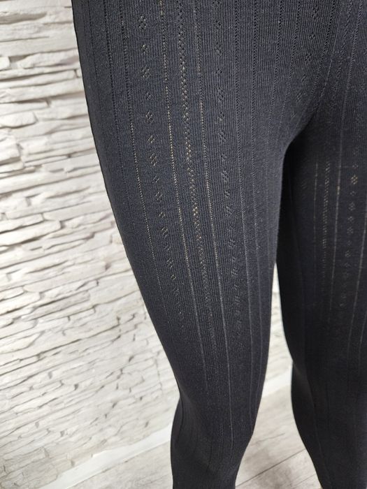Leginsy czarne Pointelle George super soft